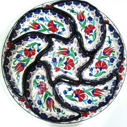 8pc Turkish Breakfast Afternoon  Ceramic Food Tray